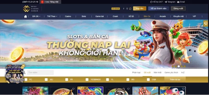 Bùng nổ nhiều siêu ưu đãi tại game Bắn cá MCW77