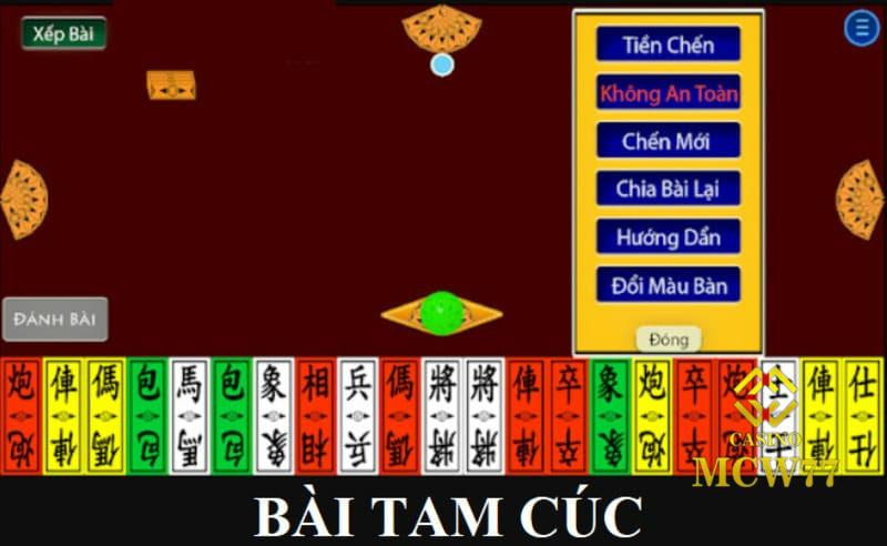 Số lá bài Tam Cúc tương ứng với số người chơi